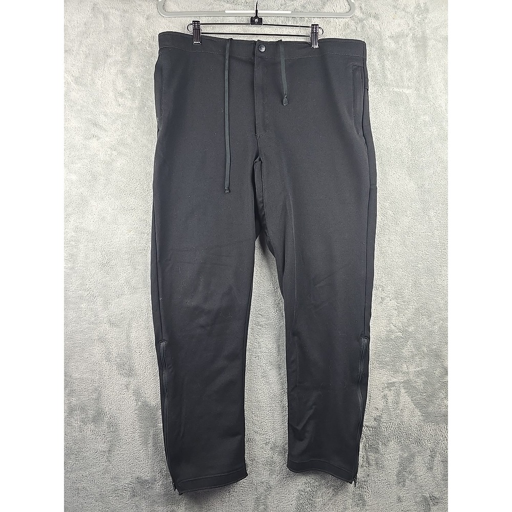 LL Bean Hiking Pants Mens Size Medium 36x28‎ Black Performance Ankle Zip VINTAGE